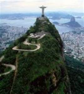 Corcovado mit Christus Statue Corcovado mit Christus Statue