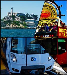 San Francisco Super Combi! (Inkl. Alcatraz + Hop on/off Bus) San Francisco Super Combi! (Inkl. Alcatraz + Hop on/off Bus)