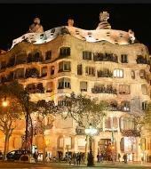 Casa Mila at Night Casa Mila at Night