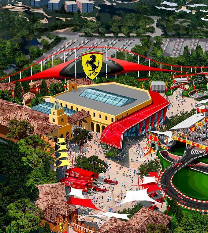 Ferrari land карта